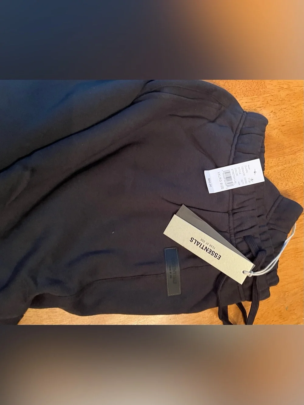 Fear of God ESSENTIALS Men’s Black Sweatpants with Logo